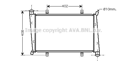 AVA QUALITY COOLING Радиатор, охлаждение двигателя VO2130